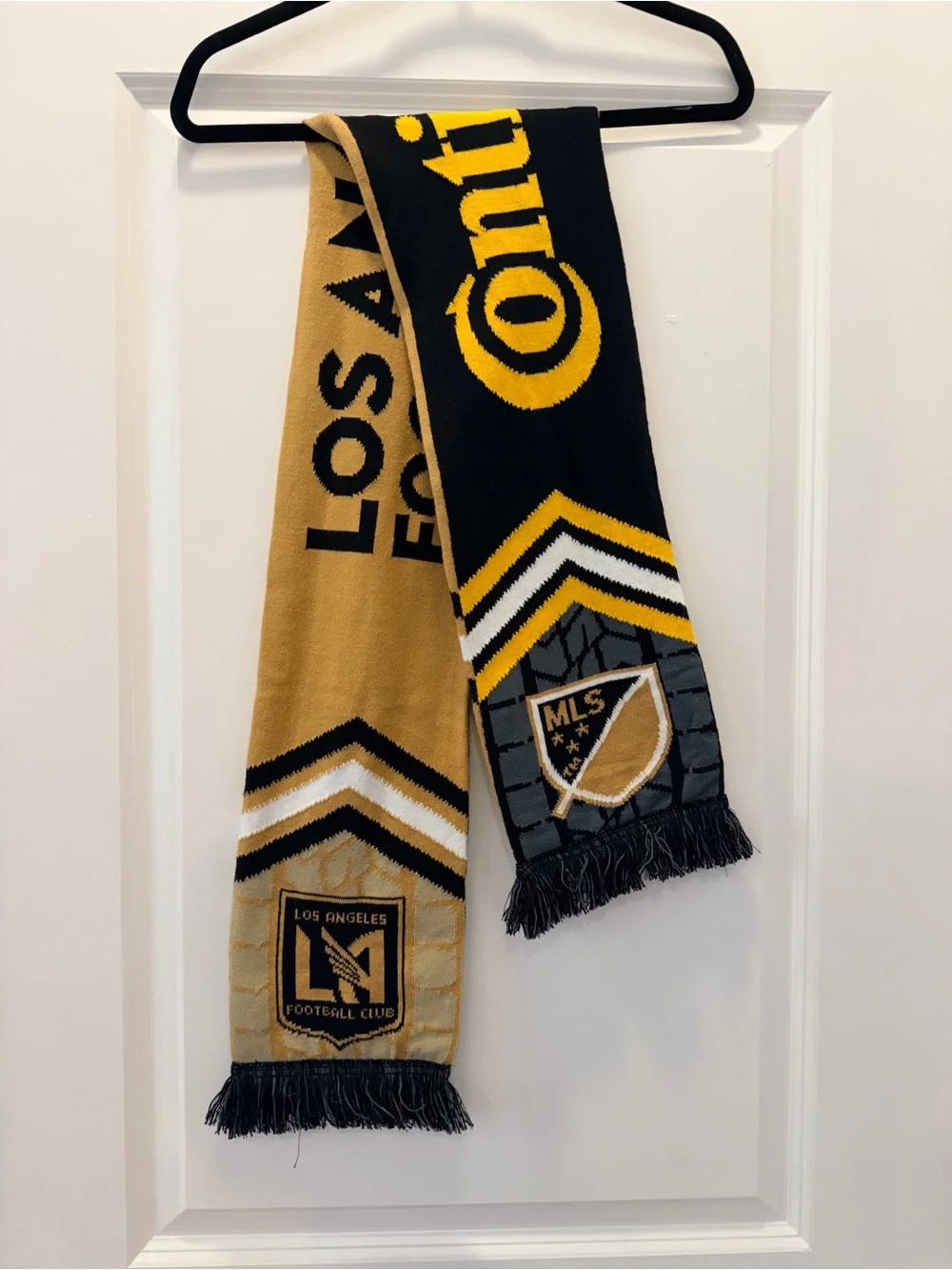 TWO Los Angeles Football Club Supporter Scarf in Black & Gold